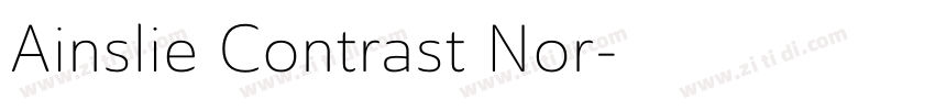 Ainslie Contrast Nor字体转换